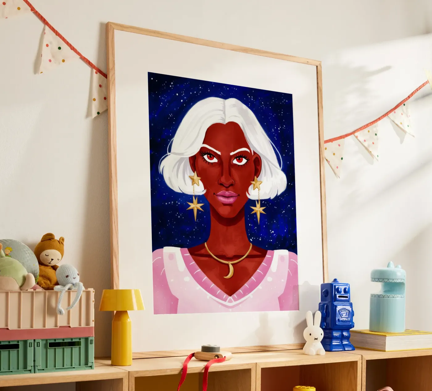 Celestial Beauty Poster von Ivory Frame