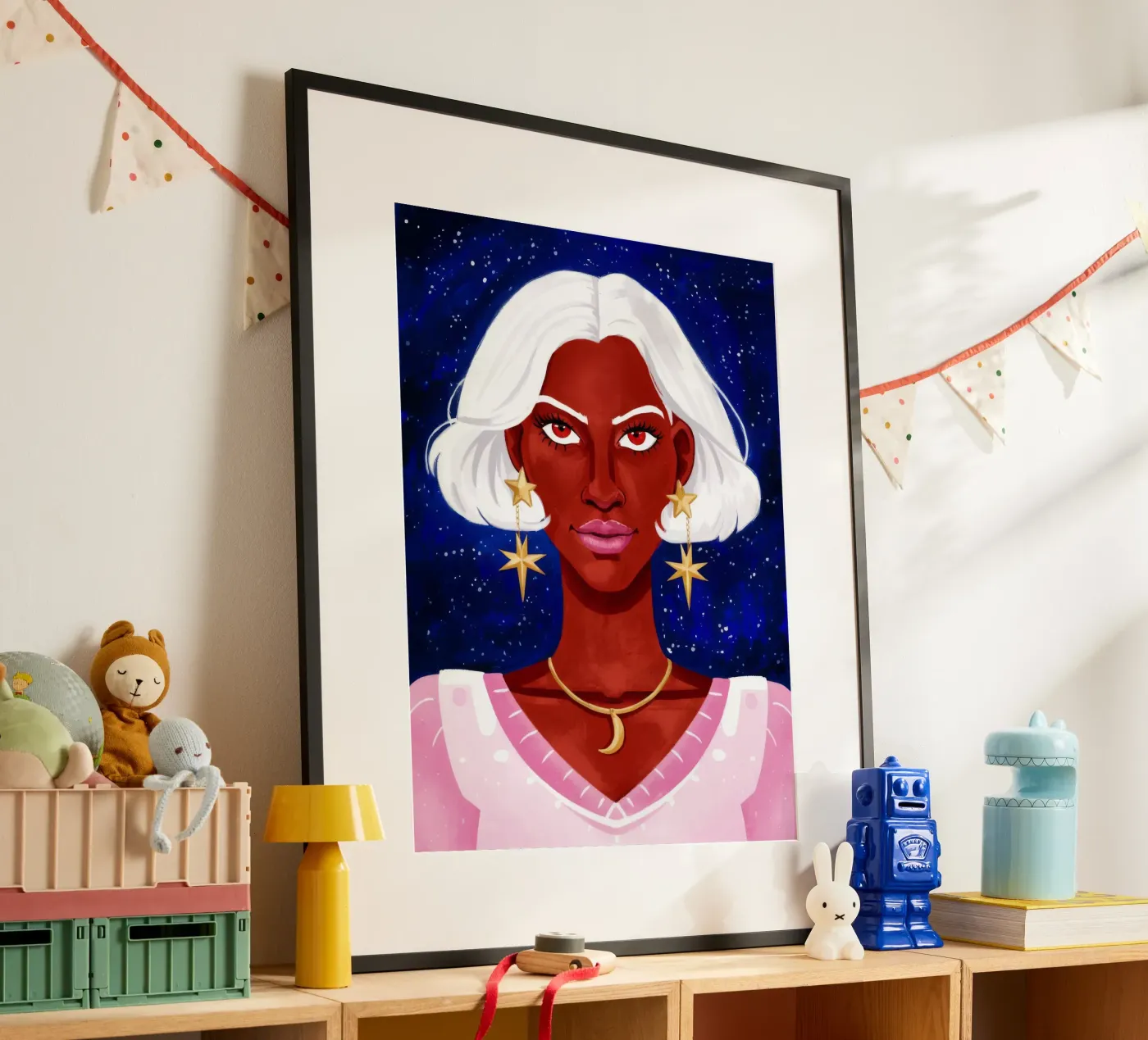 Celestial Beauty Poster von Ivory Frame