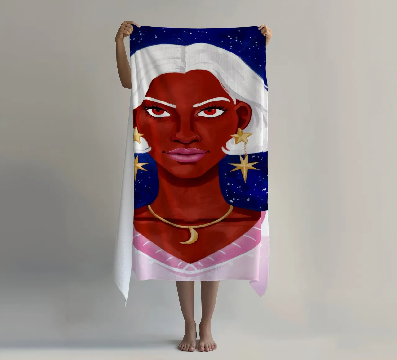 Bellezza Celeste telo mare da Ivory Frame