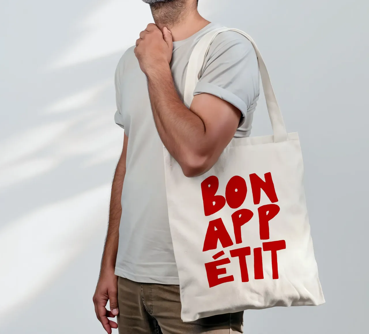 Bon Appétit borsa in juta da Attaboy Dsgn