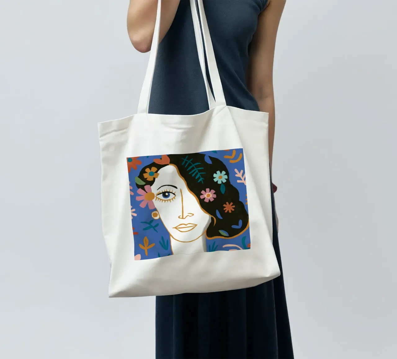 Floral Night tote bag by Ivory Frame