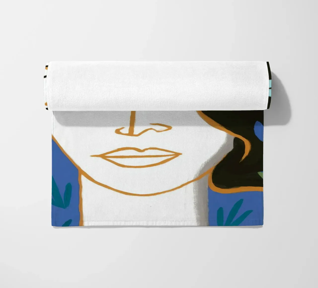 Notte floreale telo mare da Ivory Frame