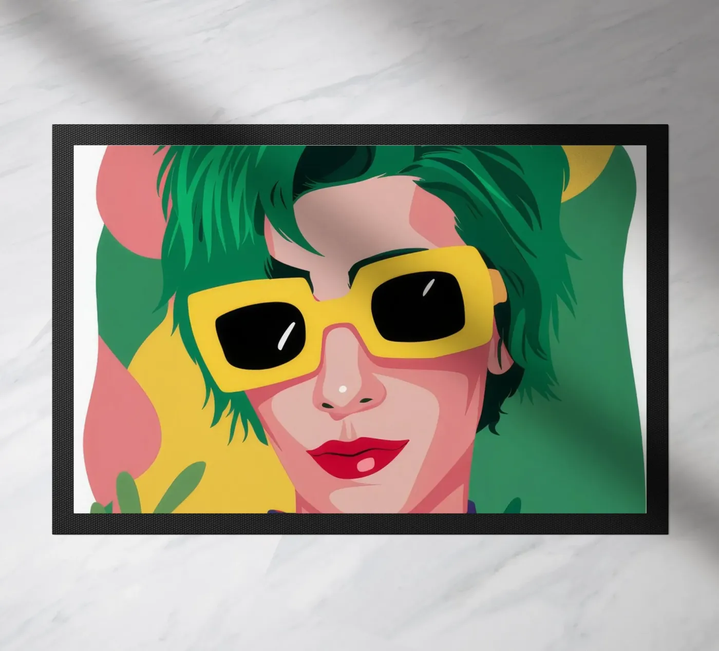 Onde verdeggianti zerbino da Ivory Frame