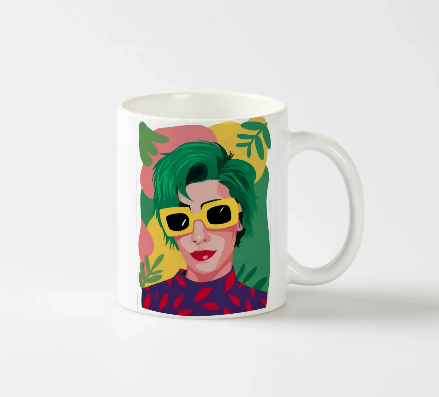 Onde verdeggianti tazza in ceramica da Ivory Frame