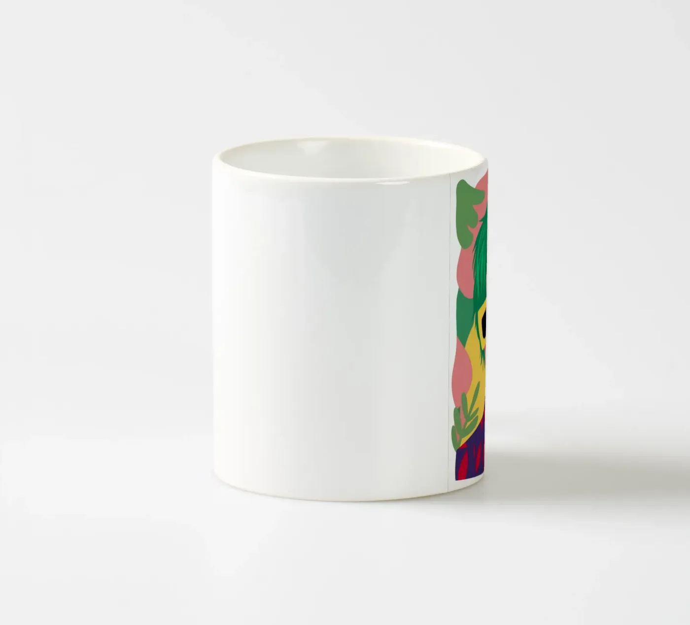 Verdant Waves ceramic mug by Ivory Frame