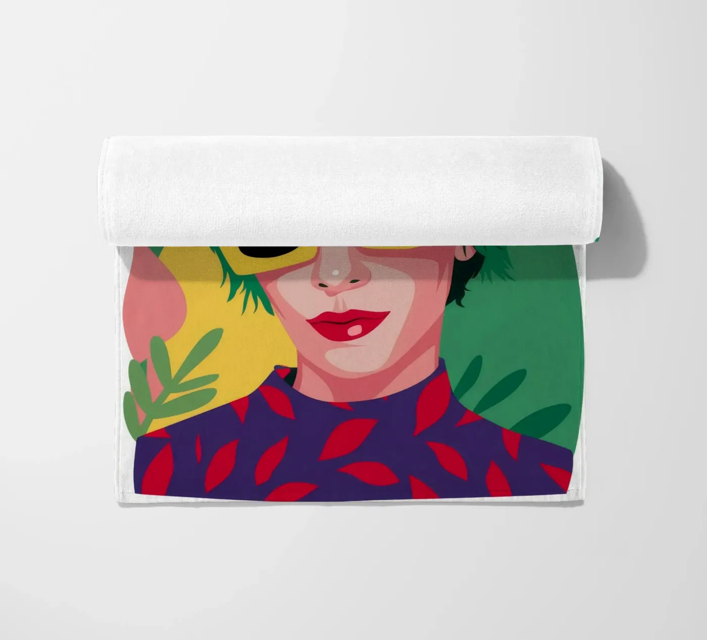 Onde verdeggianti telo mare da Ivory Frame