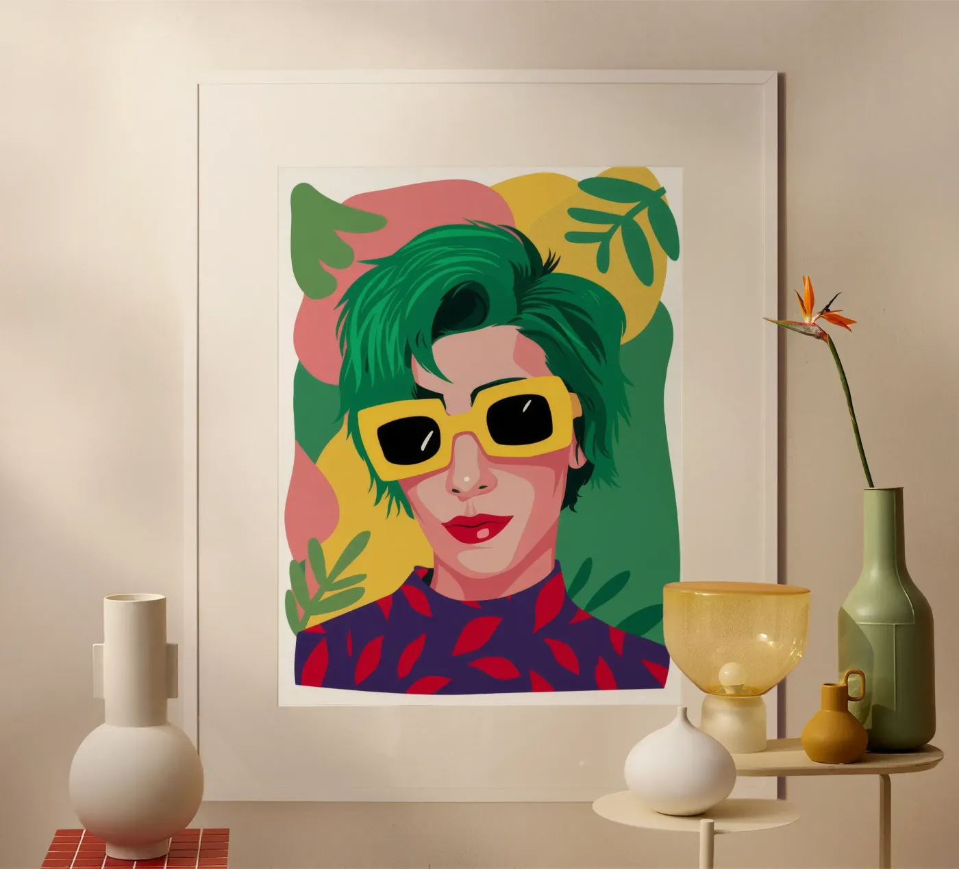 Verdant Waves poster da Ivory Frame