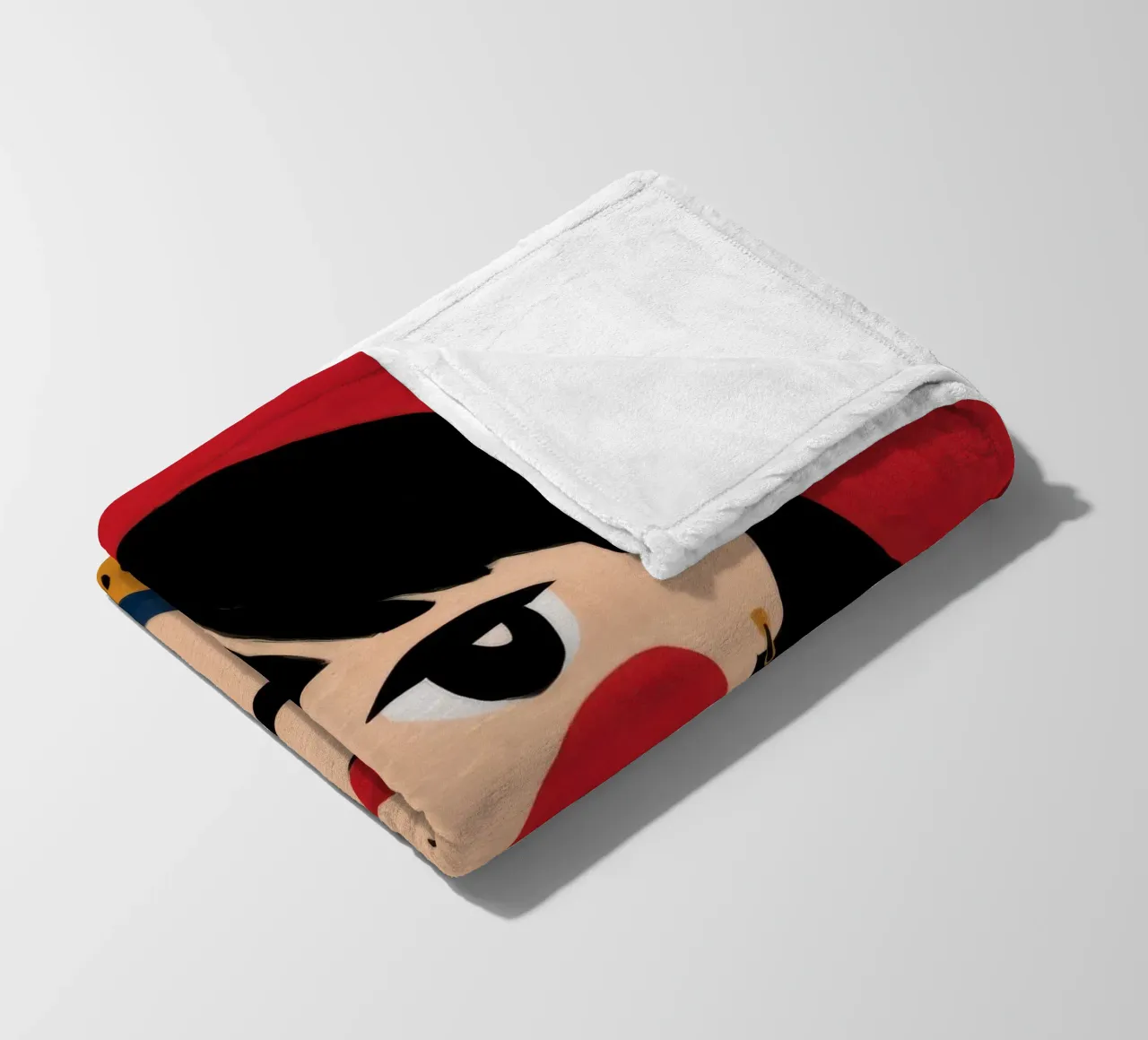 Vibrant Cultural Elegance fleece blanket by Ivory Frame