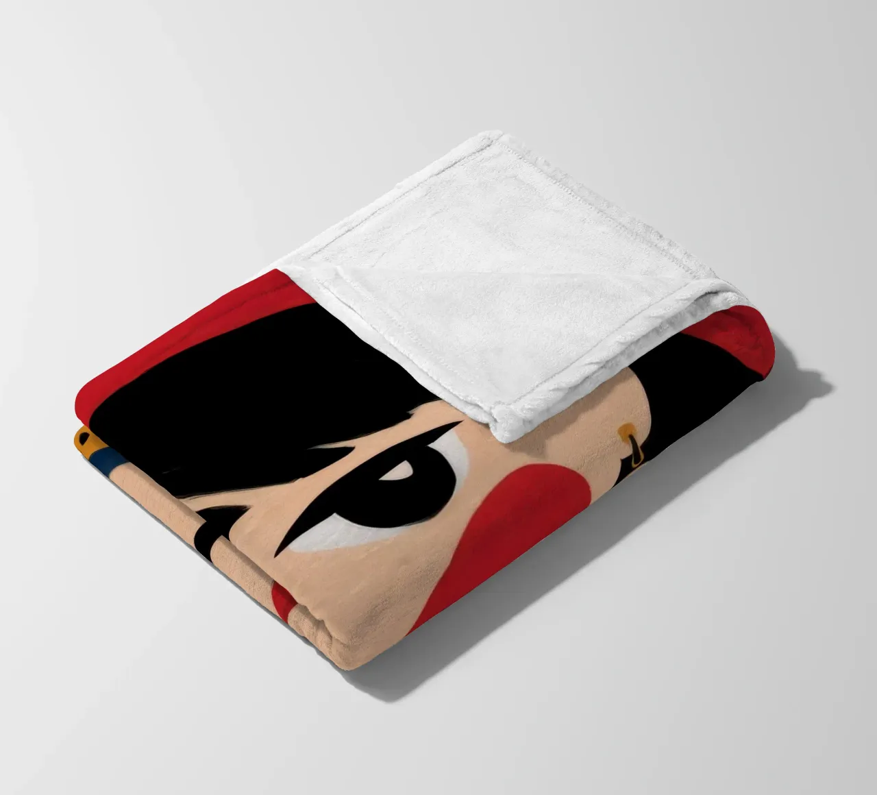 Vibrant Cultural Elegance fleece blanket by Ivory Frame