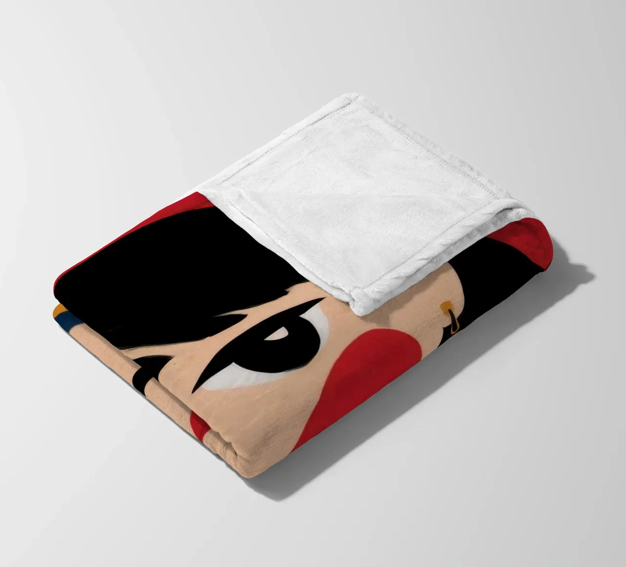 Vibrant Cultural Elegance fleece blanket by Ivory Frame