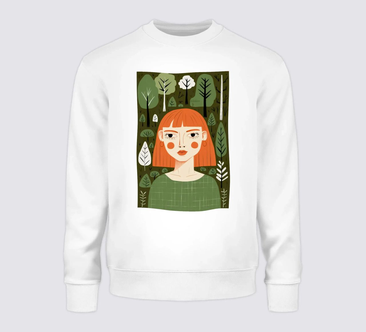 Sereno guardián del bosque sudadera de Ivory Frame