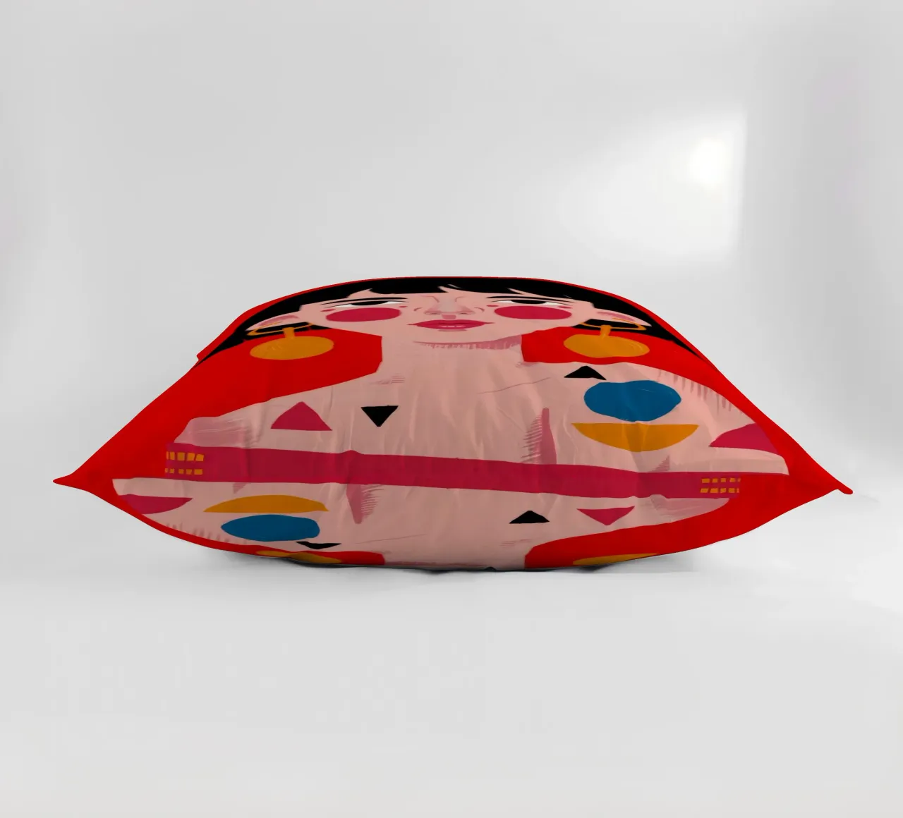 Espressione geometrica in grassetto cuscino da Ivory Frame