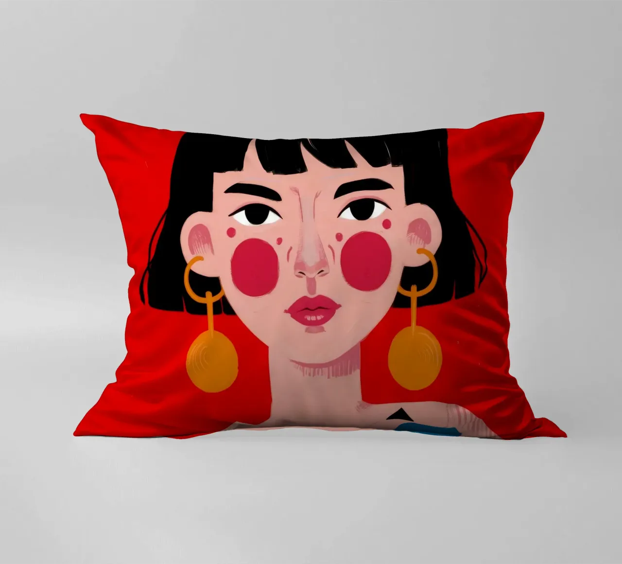 Espressione geometrica in grassetto cuscino da Ivory Frame