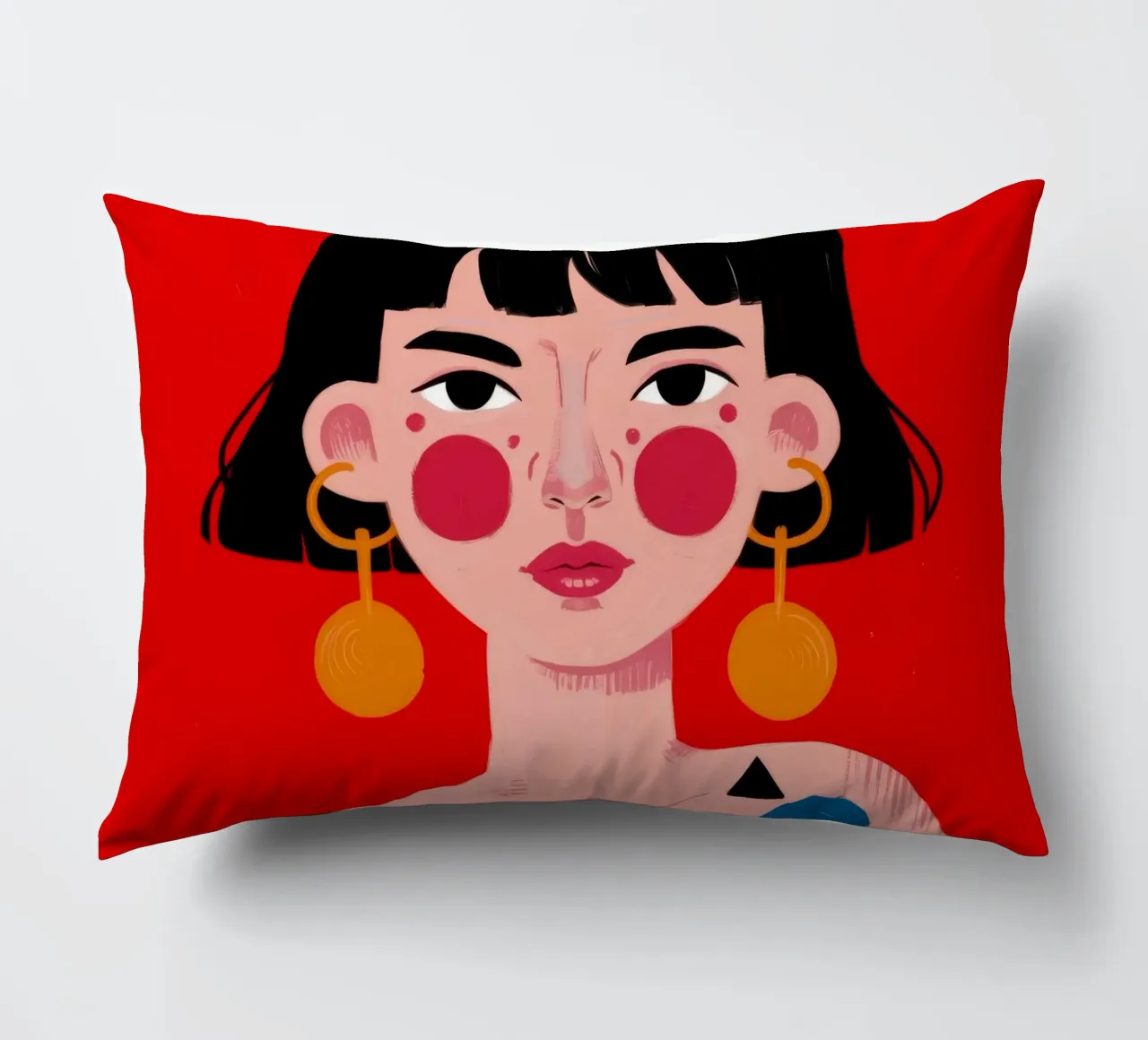 Espressione geometrica in grassetto cuscino da Ivory Frame