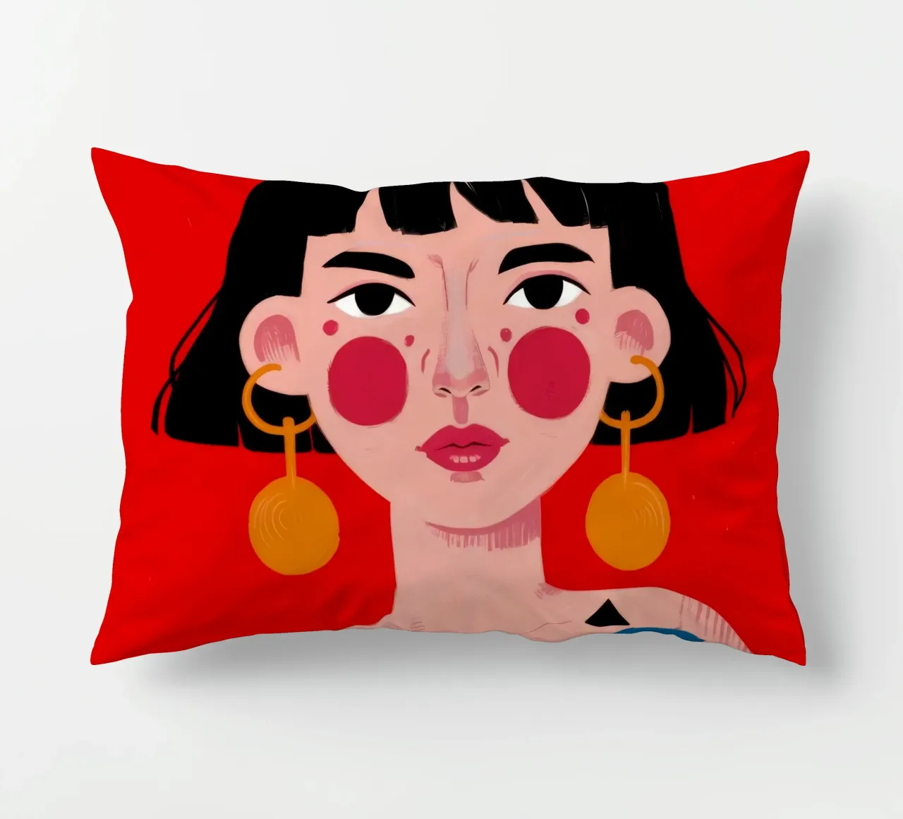 Espressione geometrica in grassetto cuscino da Ivory Frame