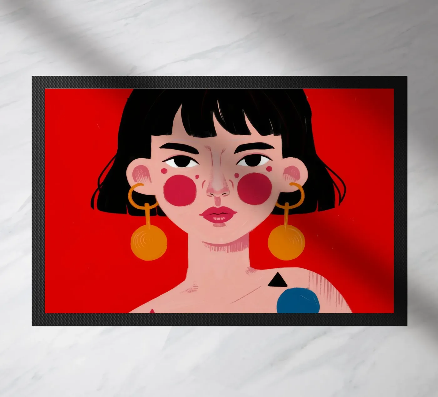 Geometric Bold Expression zerbino da Ivory Frame