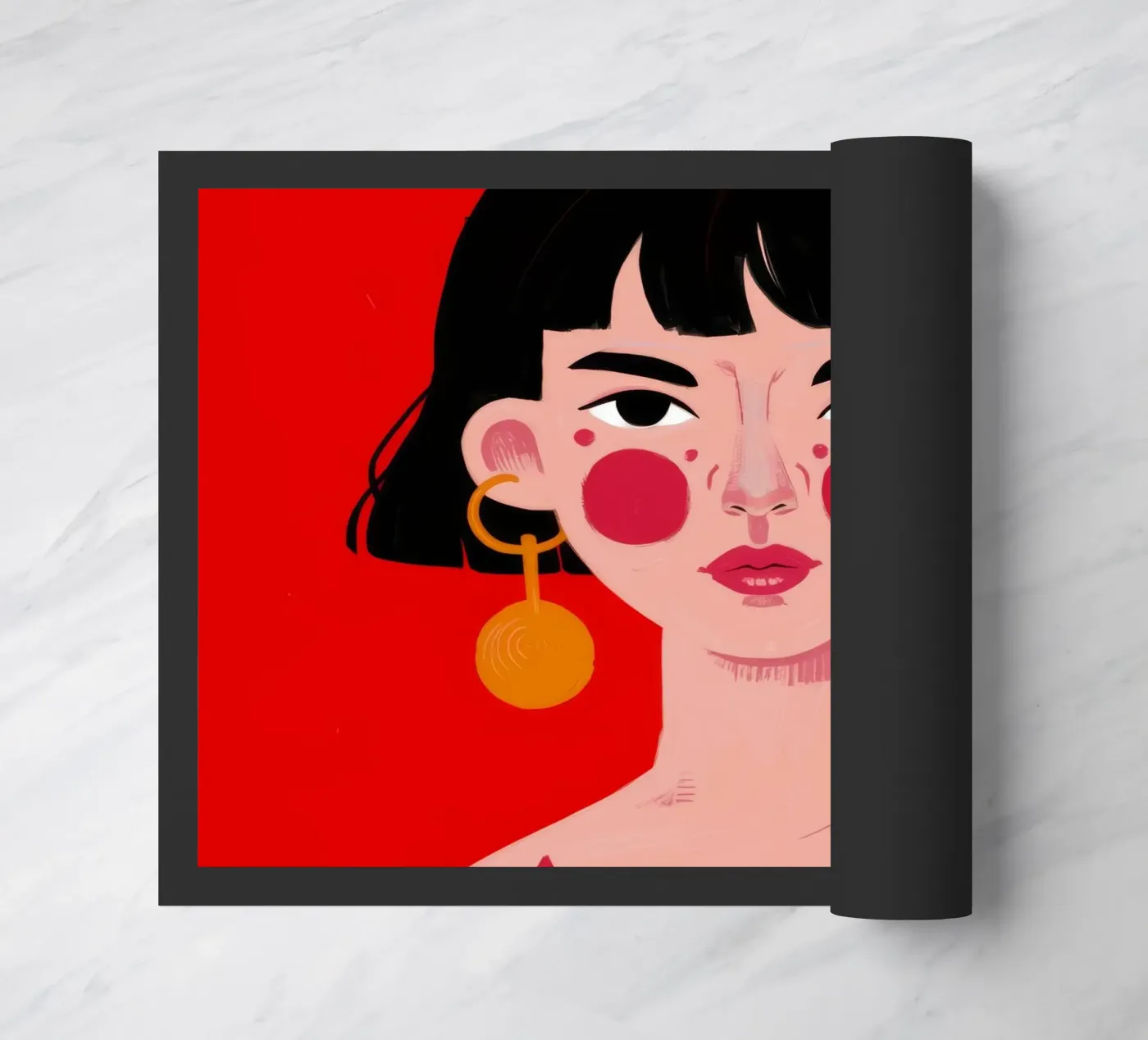 Geometric Bold Expression zerbino da Ivory Frame