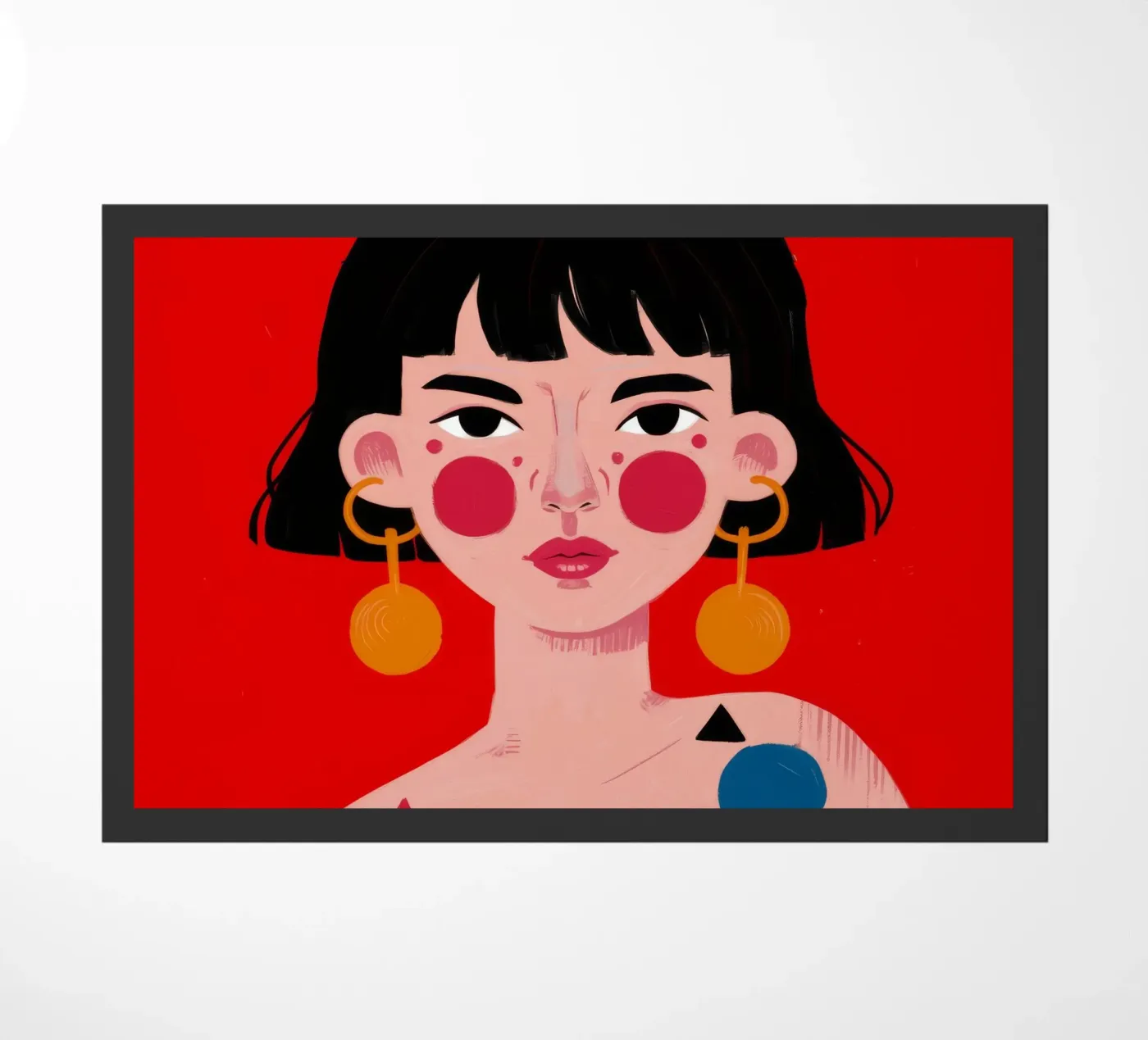 Geometric Bold Expression zerbino da Ivory Frame