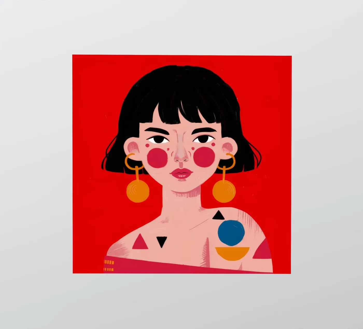 Geometric Bold Expression sticker by Ivory Frame