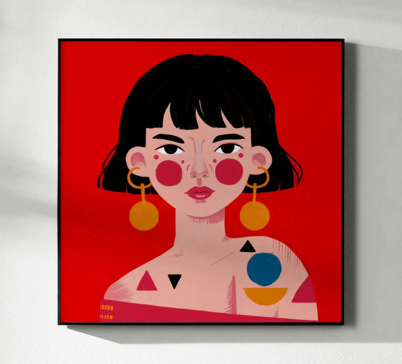 Geometric Bold Expression plexiglass da Ivory Frame