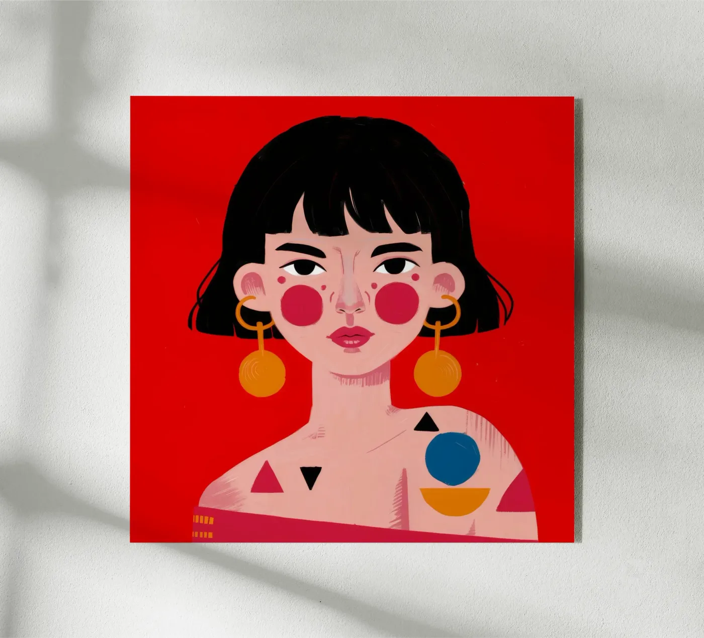 Geometric Bold Expression plexiglass da Ivory Frame