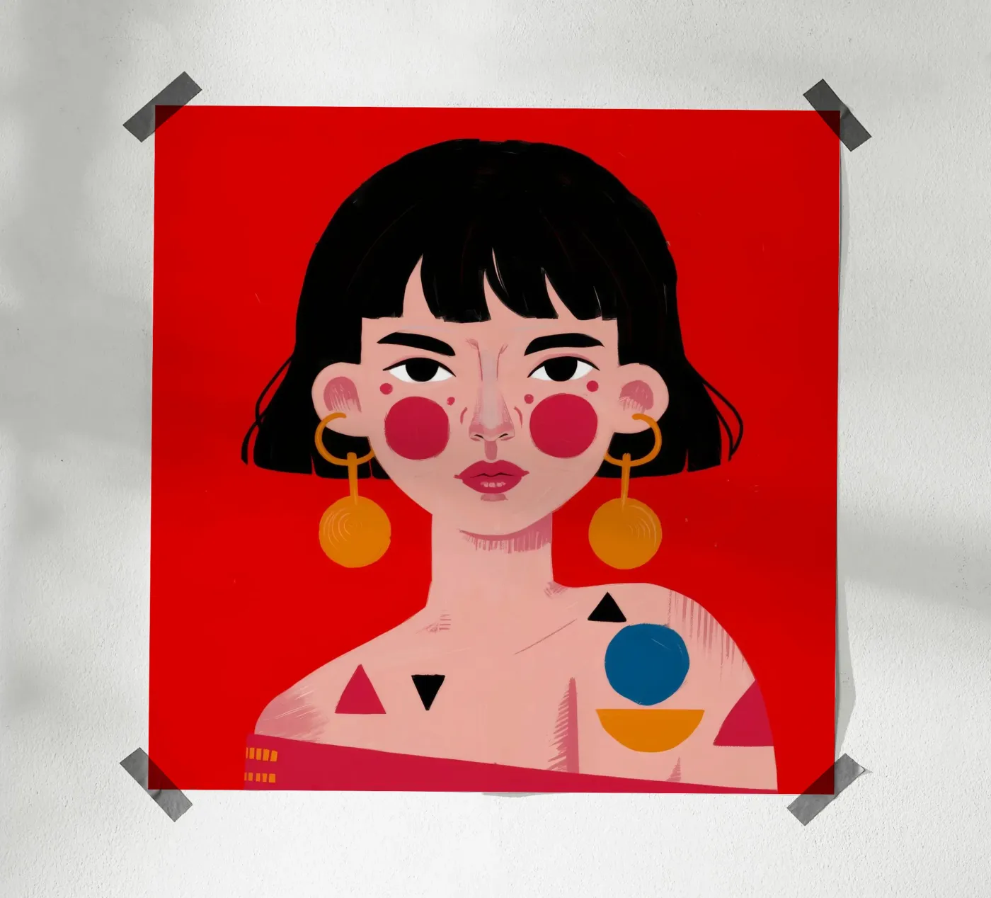 Geometric Bold Expression poster by Ivory Frame