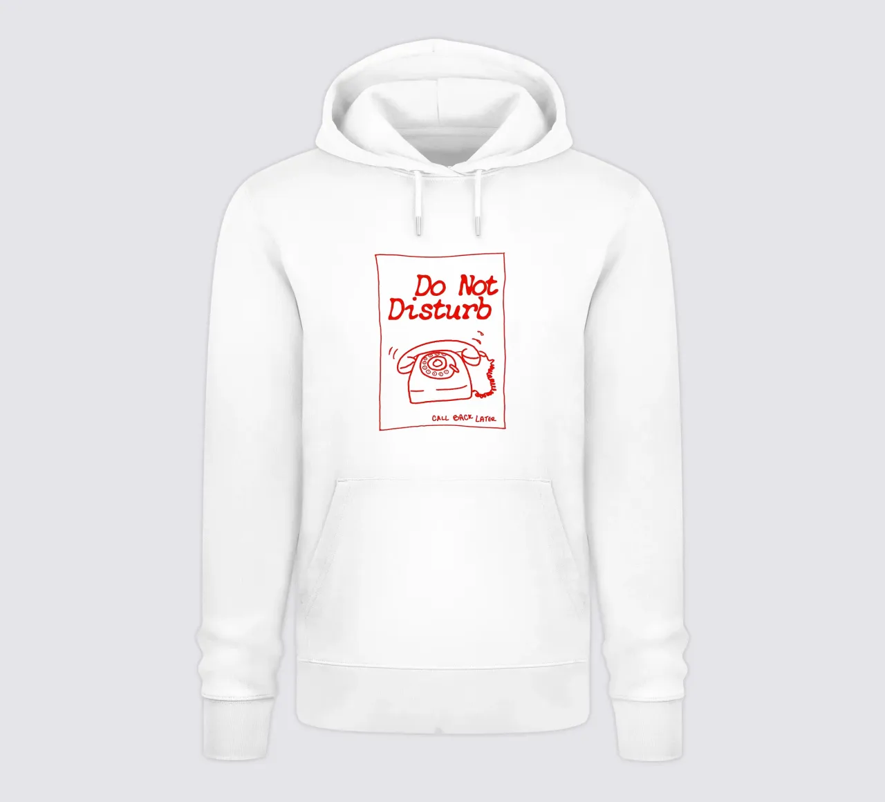 Do Not Disturb – Retro Grunge PhonE felpa con cappuccio da Attaboy Dsgn