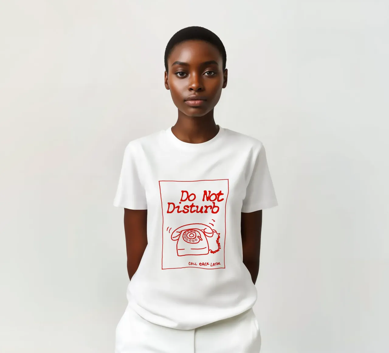 Do Not Disturb – Retro Grunge PhonE t-shirt da Attaboy Dsgn