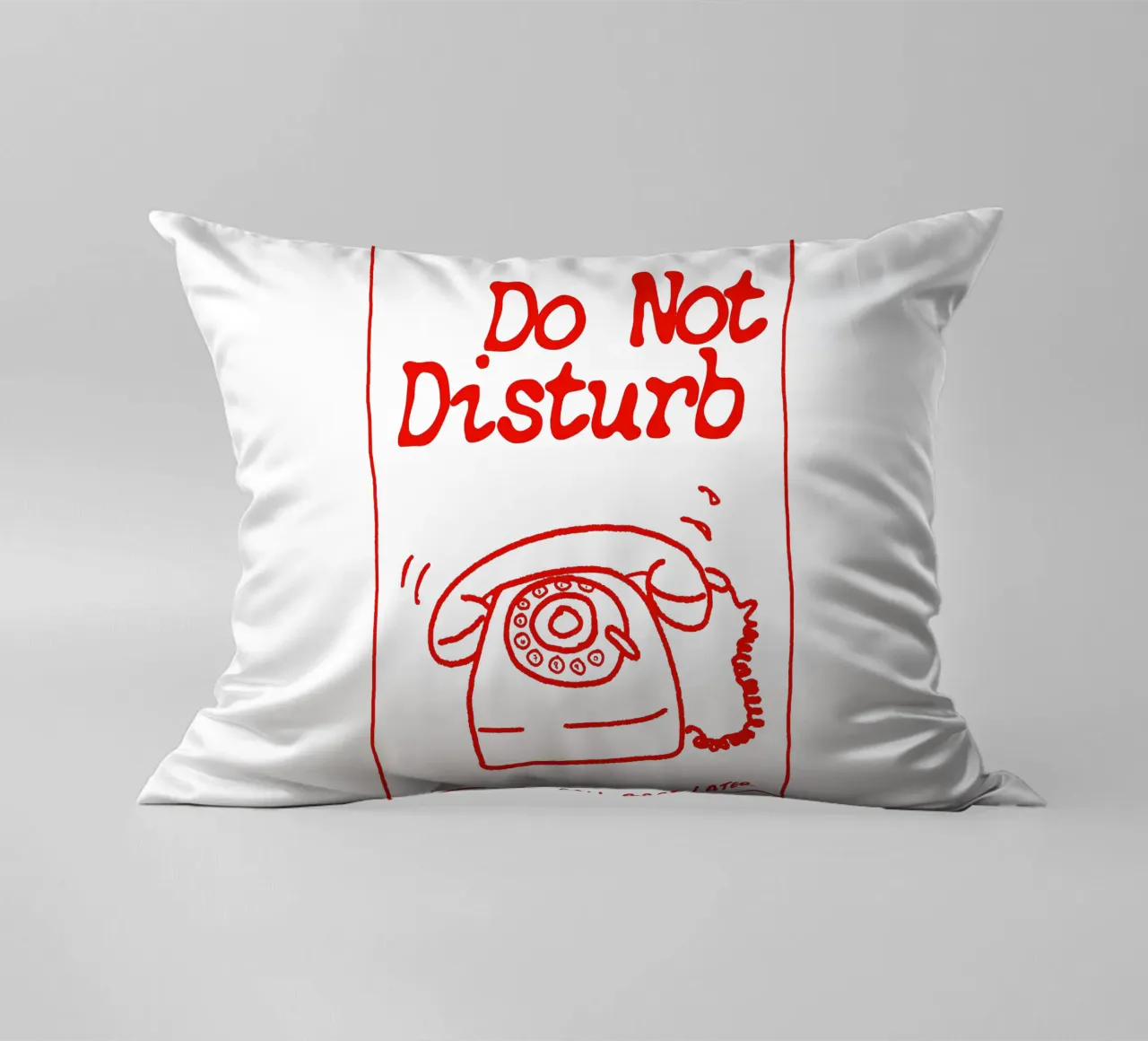 Do Not Disturb – Retro Grunge PhonE cuscino da Attaboy Dsgn
