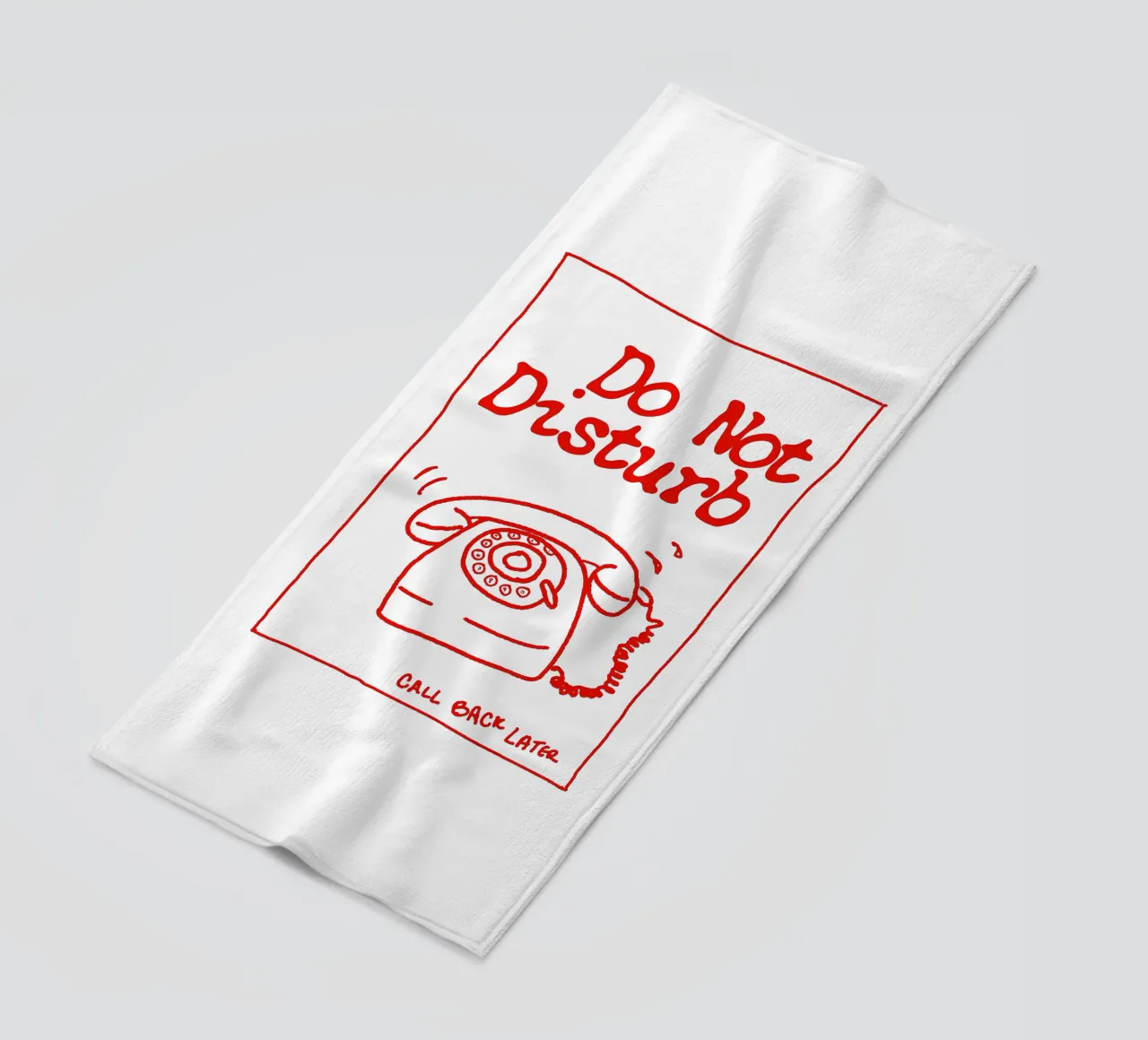 Do Not Disturb – Retro Grunge PhonE telo mare da Attaboy Dsgn