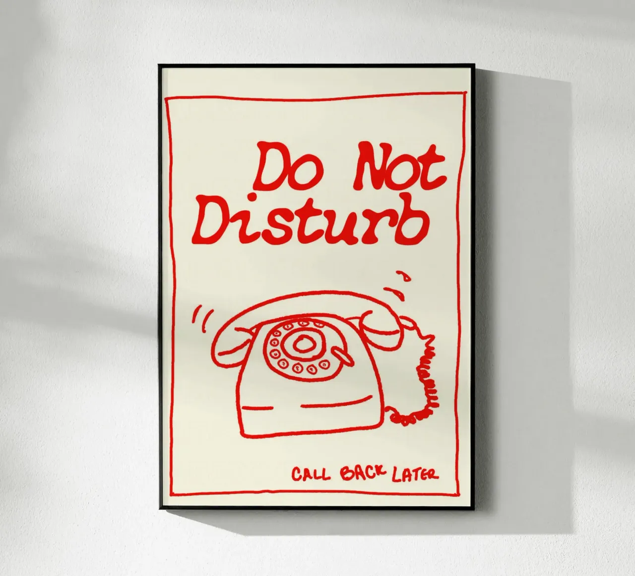 Do Not Disturb – Retro Grunge PhonE plexiglass da Attaboy Dsgn