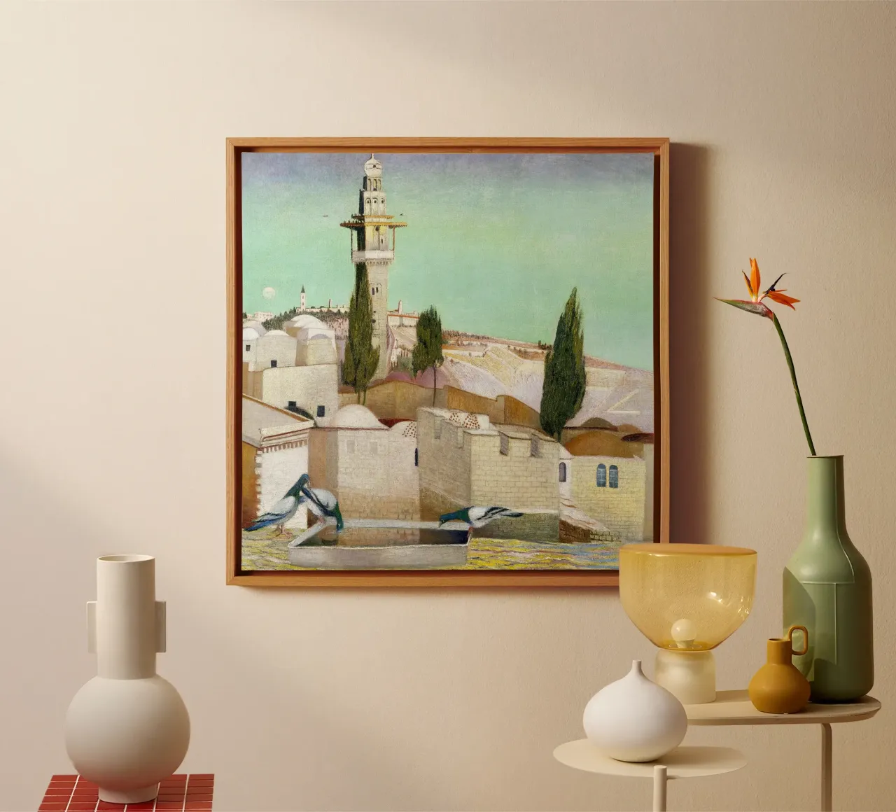 Tivadar Csontváry-Kosztka: Olijfberg in Jeruzalem canvas met Baklijst van ARTOTHEK
