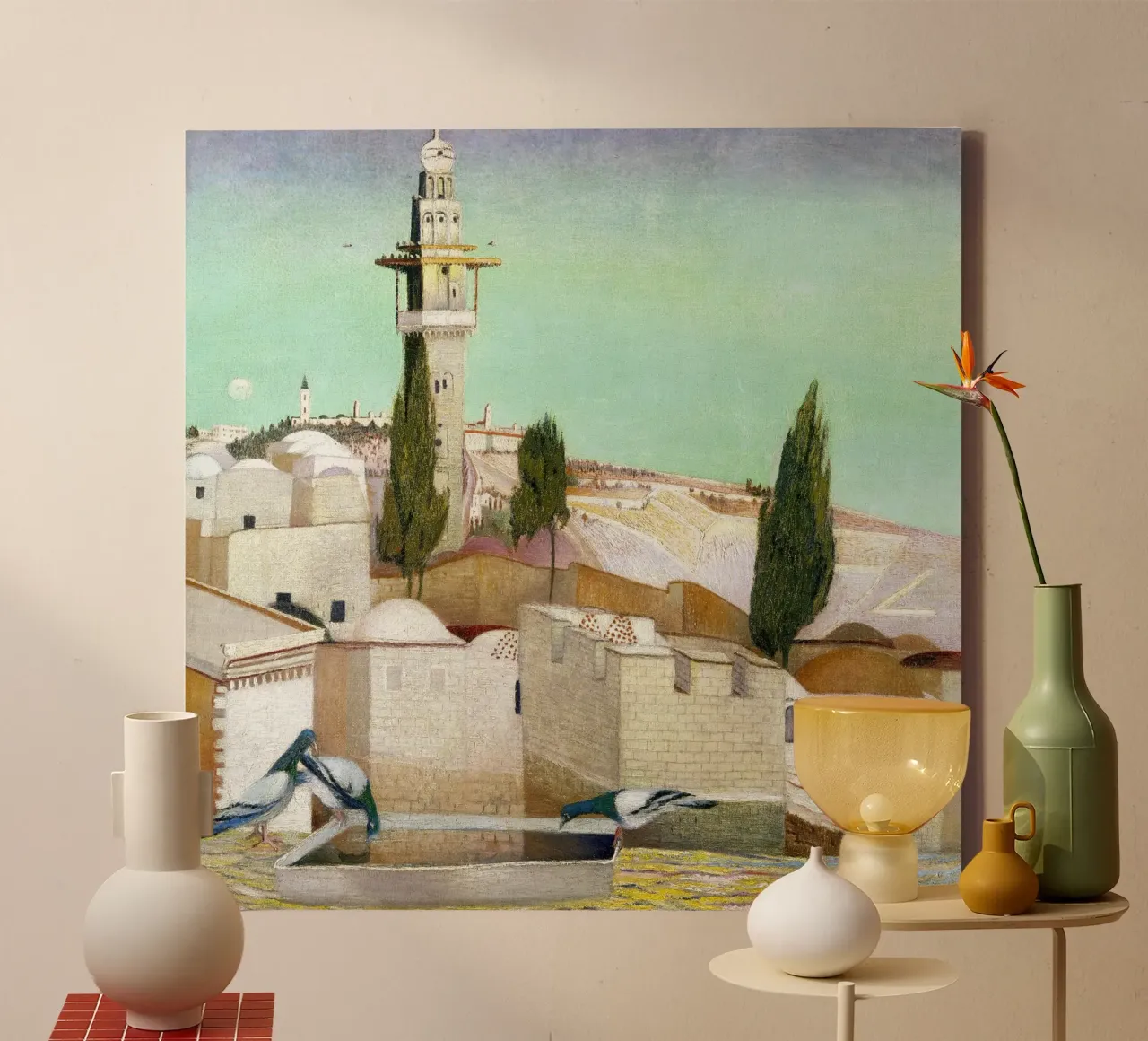 Tivadar Csontváry-Kosztka: Olijfberg in Jeruzalem canvas met Baklijst van ARTOTHEK
