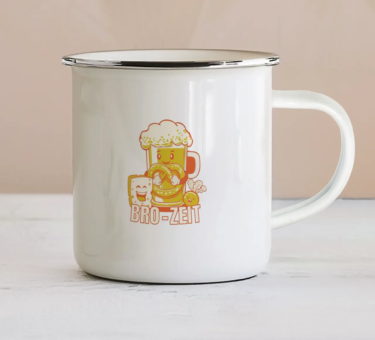 BRO-ZEIT tazza in smalto da Studio OMGD
