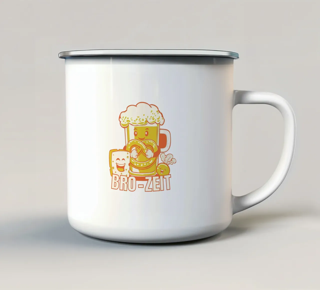 BRO-ZEIT tazza in smalto da Studio OMGD
