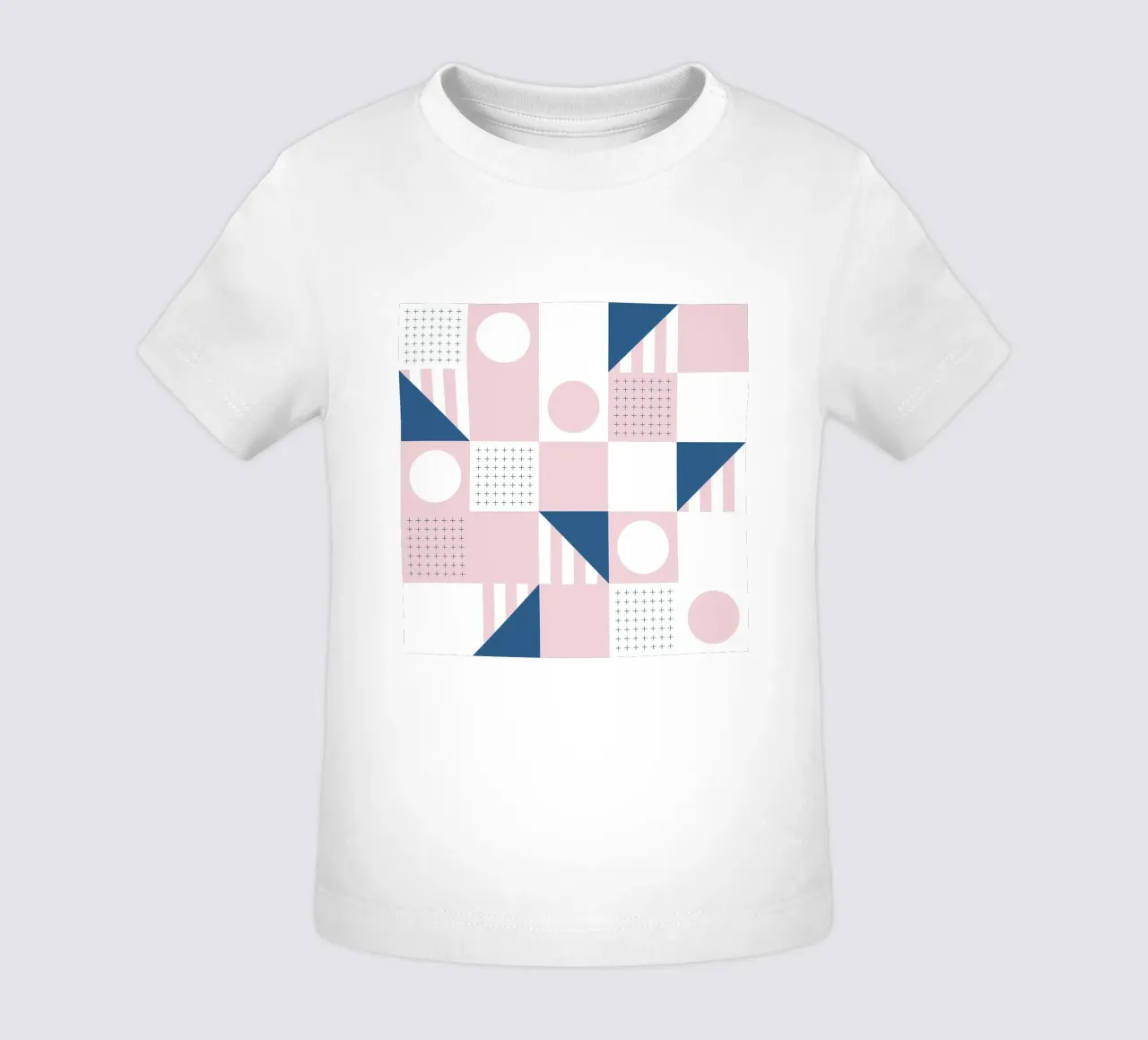 Riviera Tiles Pink Vibes maglietta neonato da designdn