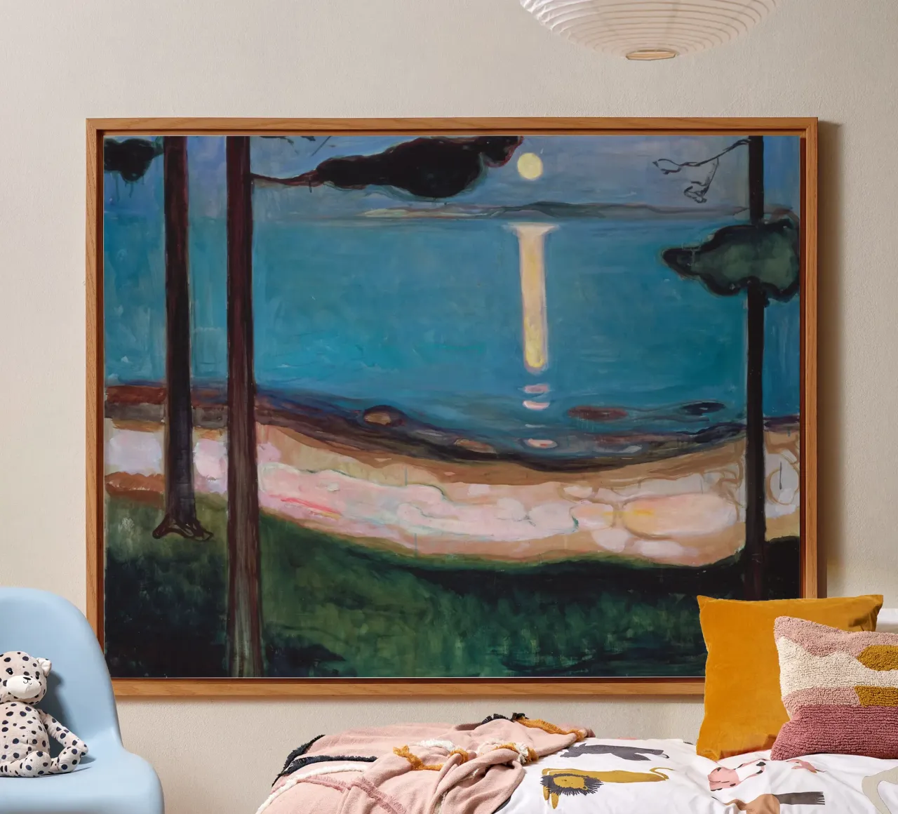 Edvard Munch - Notte di luna alluminio dibond da ARTOTHEK