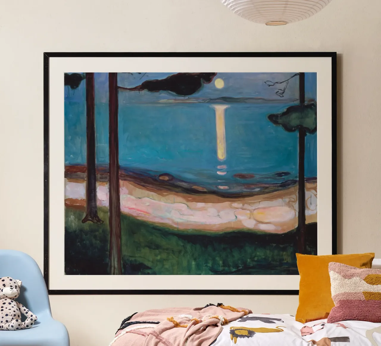 Edvard Munch - Notte di luna carta hahnemühle da ARTOTHEK