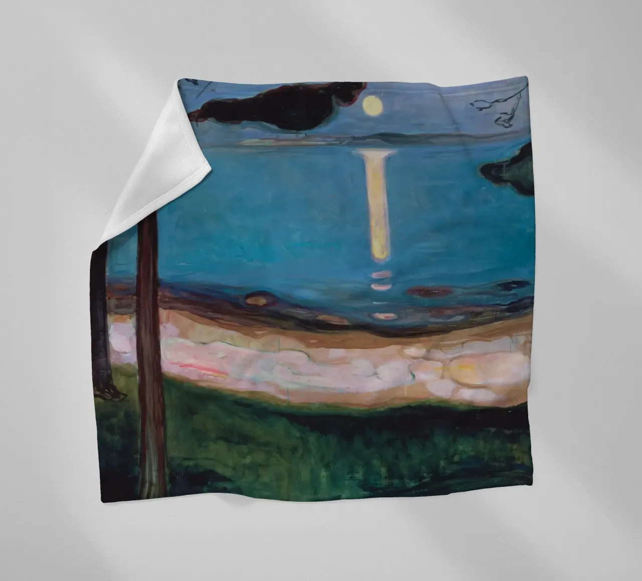 Edvard Munch - Notte di luna coperta in pile da ARTOTHEK