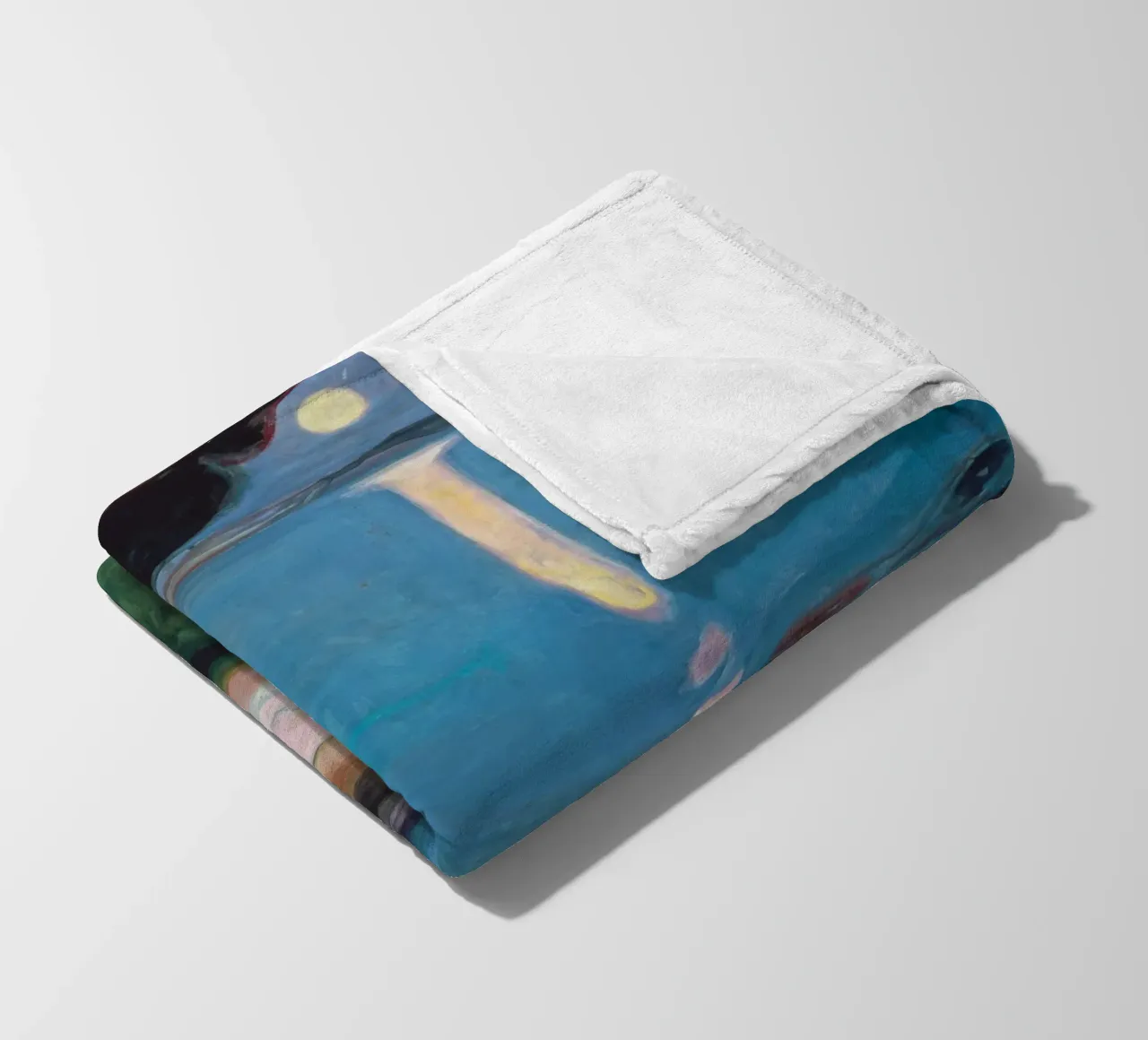 Edvard Munch - Notte di luna coperta in pile da ARTOTHEK
