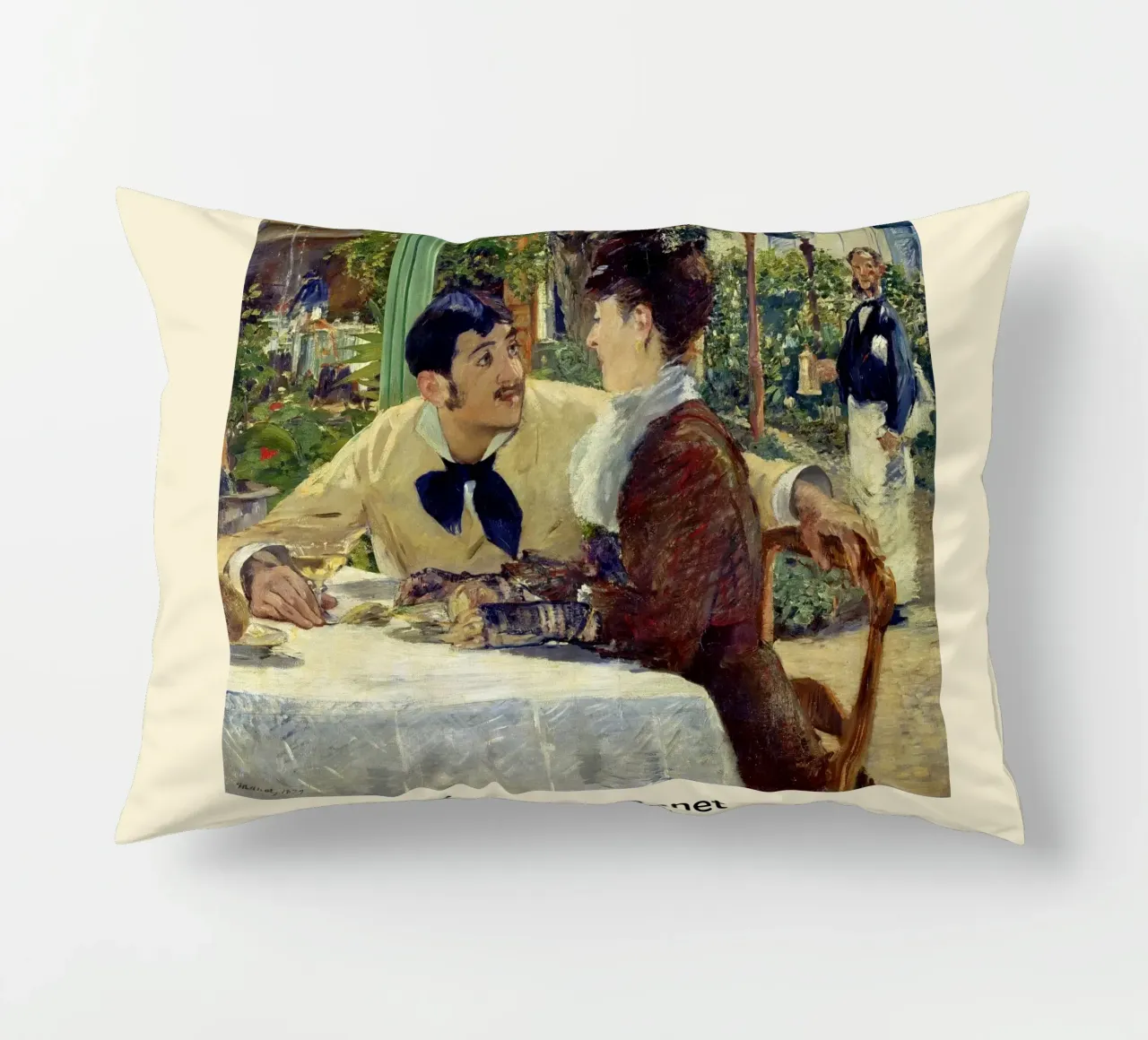 Manet - La coppia di Pere Lathuille cuscino da ARTOTHEK