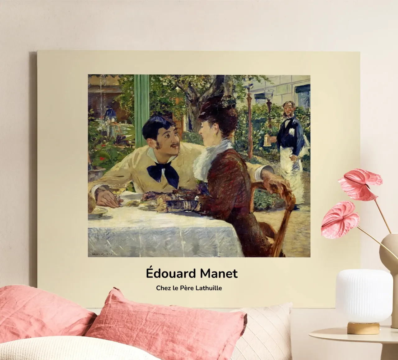 Manet - La coppia di Pere Lathuille tela con Cornice a cassetta da ARTOTHEK