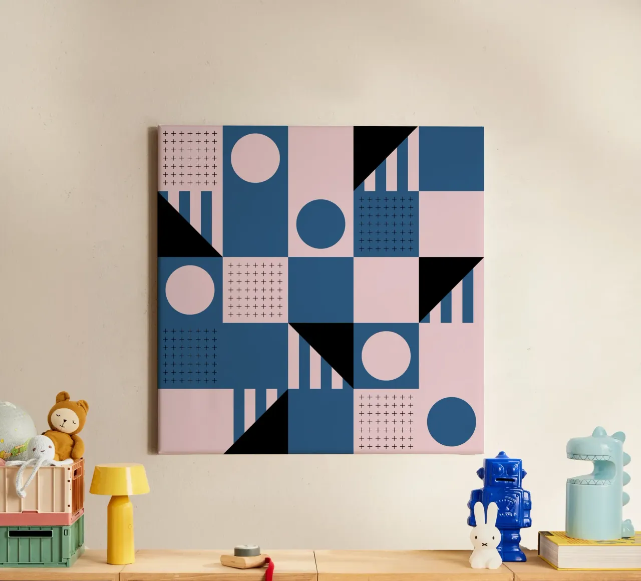 Riviera Tiles Contemporary Vibes canvas by designdn