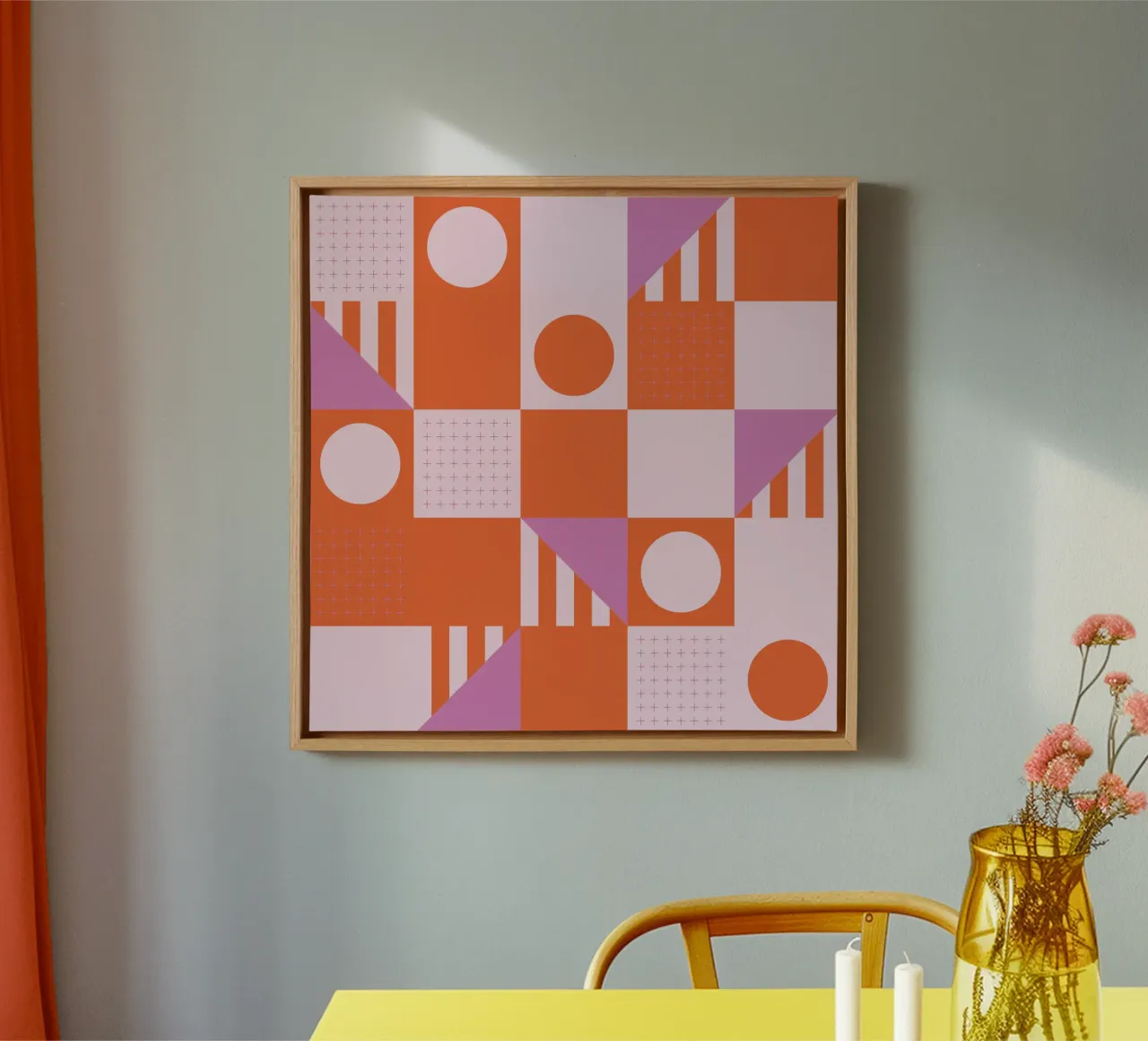 Riviera Tiles Bold Vibes tela con Cornice a cassetta da designdn