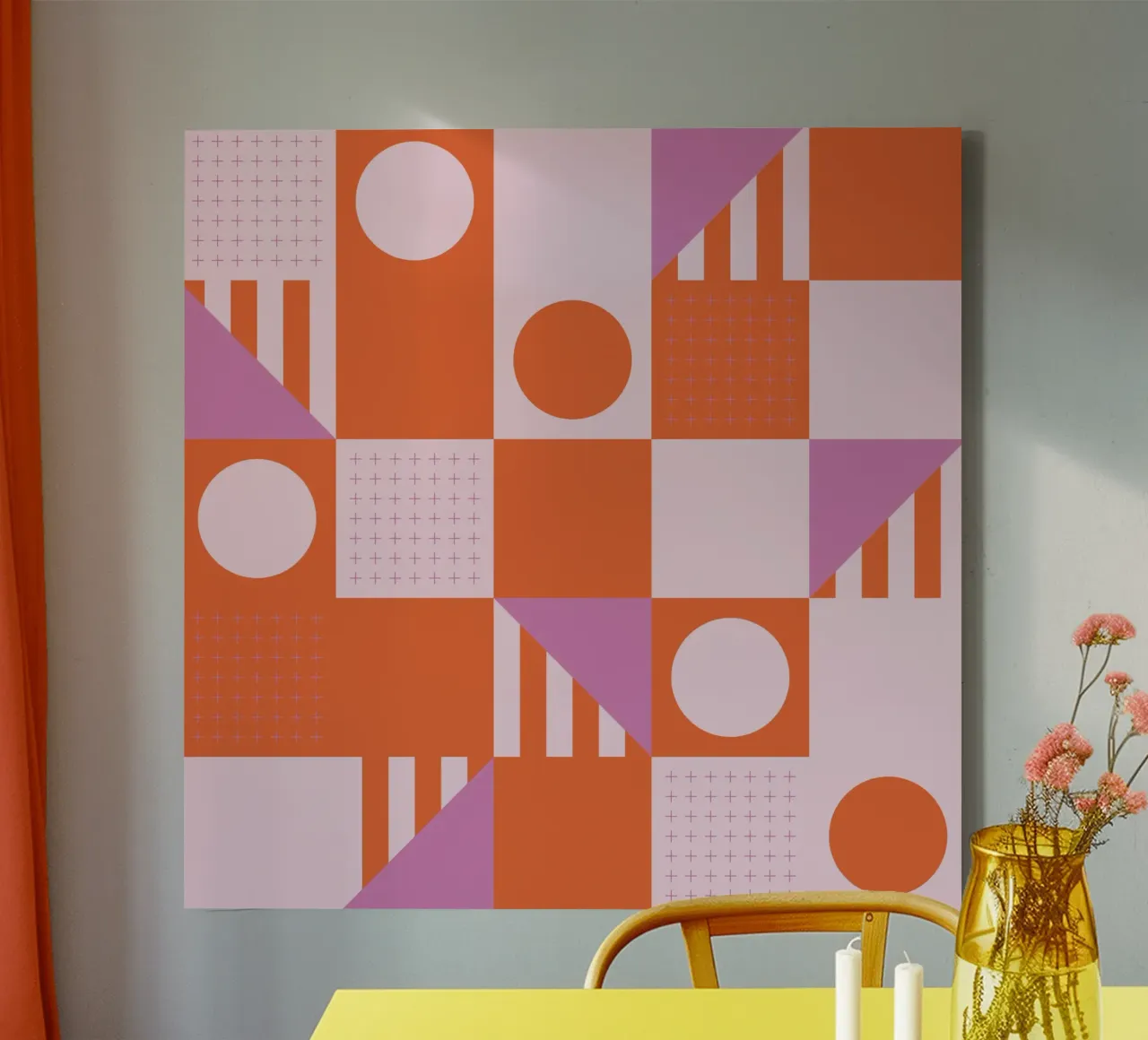 Riviera Tiles Bold Vibes tela con Cornice a cassetta da designdn