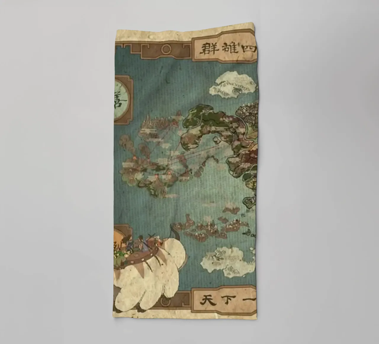 The Map Of Avatar towel by Waylons Studio