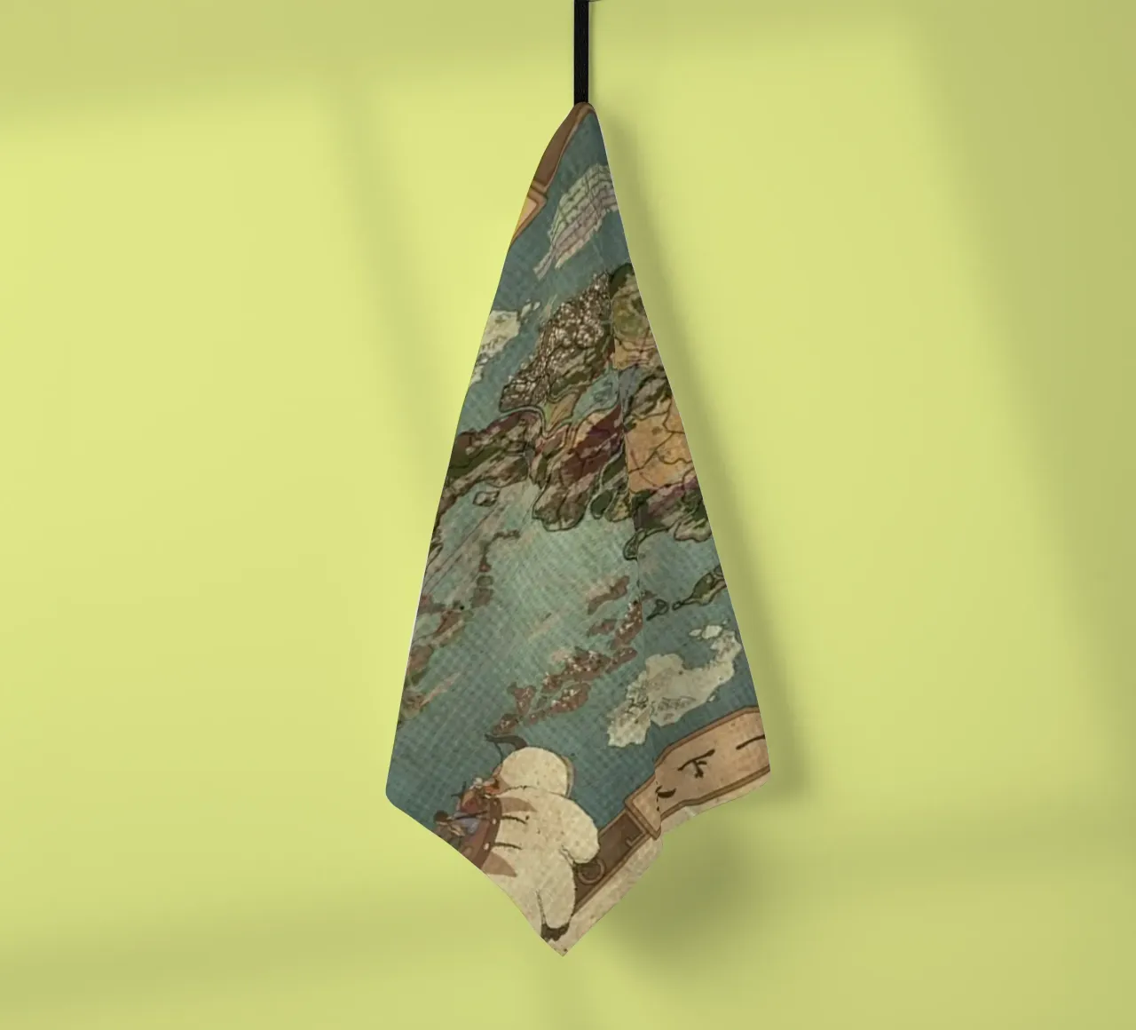 The Map Of Avatar tea towel by Waylons Studio