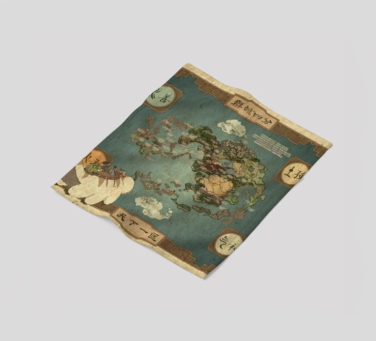 The Map Of Avatar fleece blanket by Waylons Studio