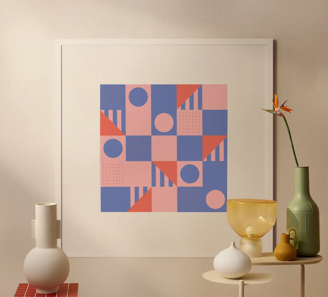 Riviera Tiles Periwinkle Vibes carta hahnemühle da designdn