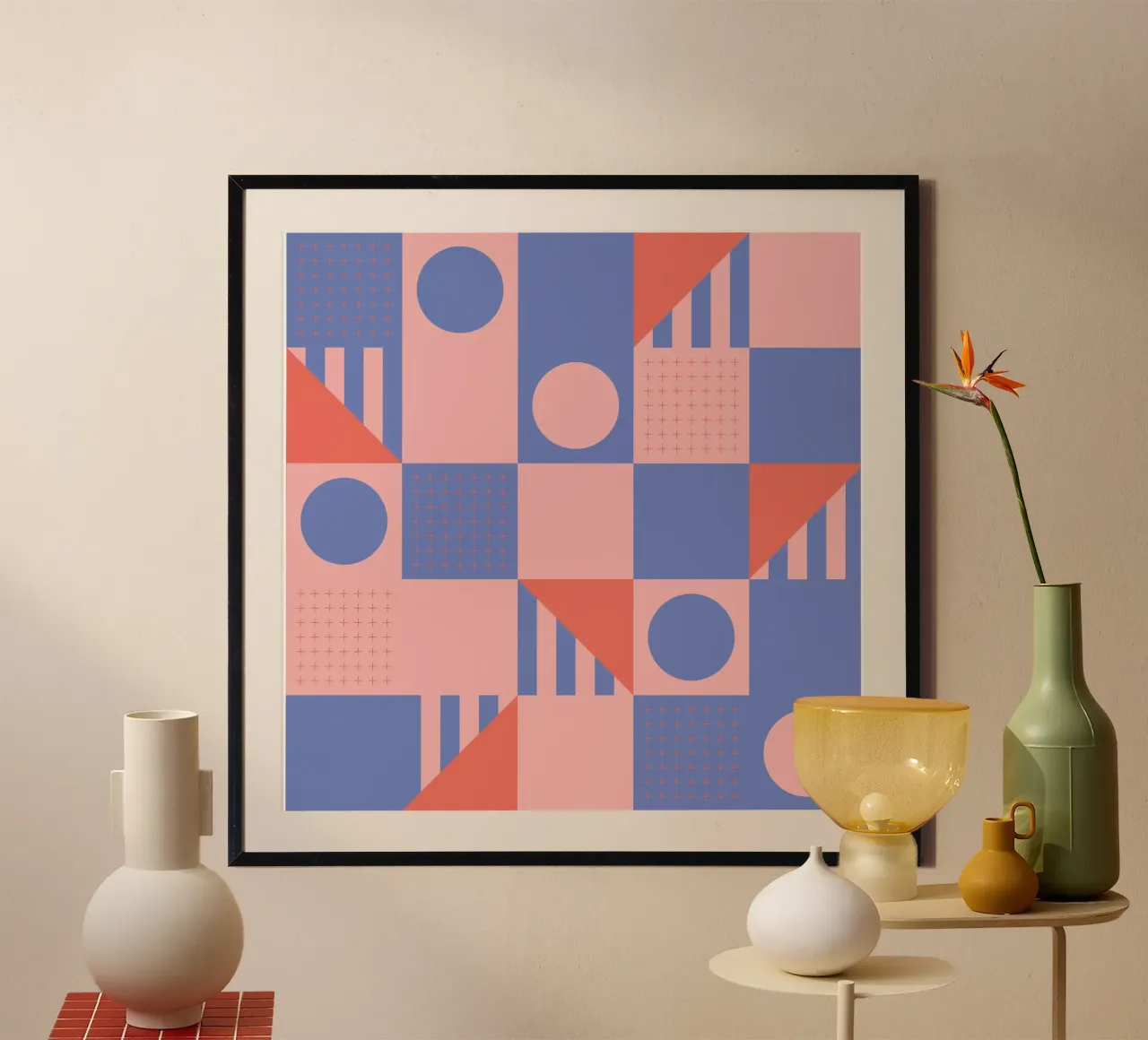 Riviera Tiles Periwinkle Vibes carta hahnemühle da designdn